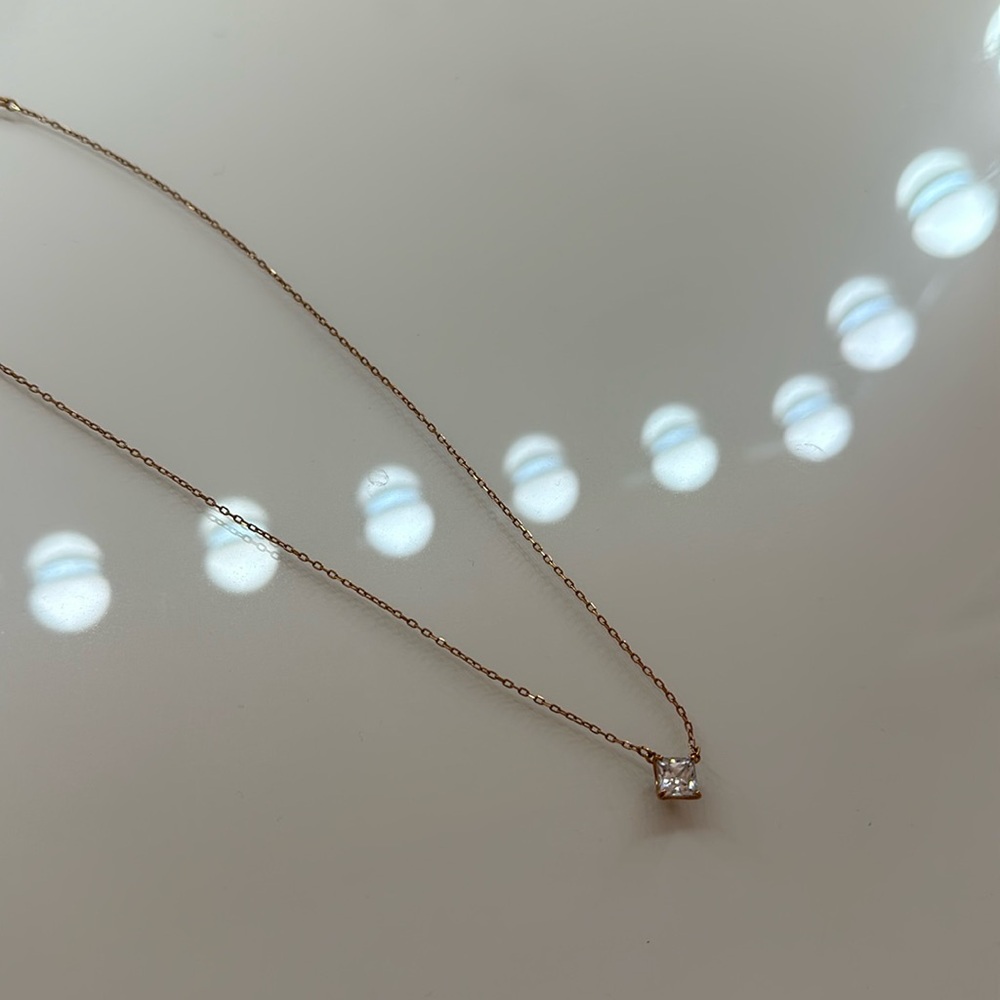 Swarovski Rose Gold Necklace